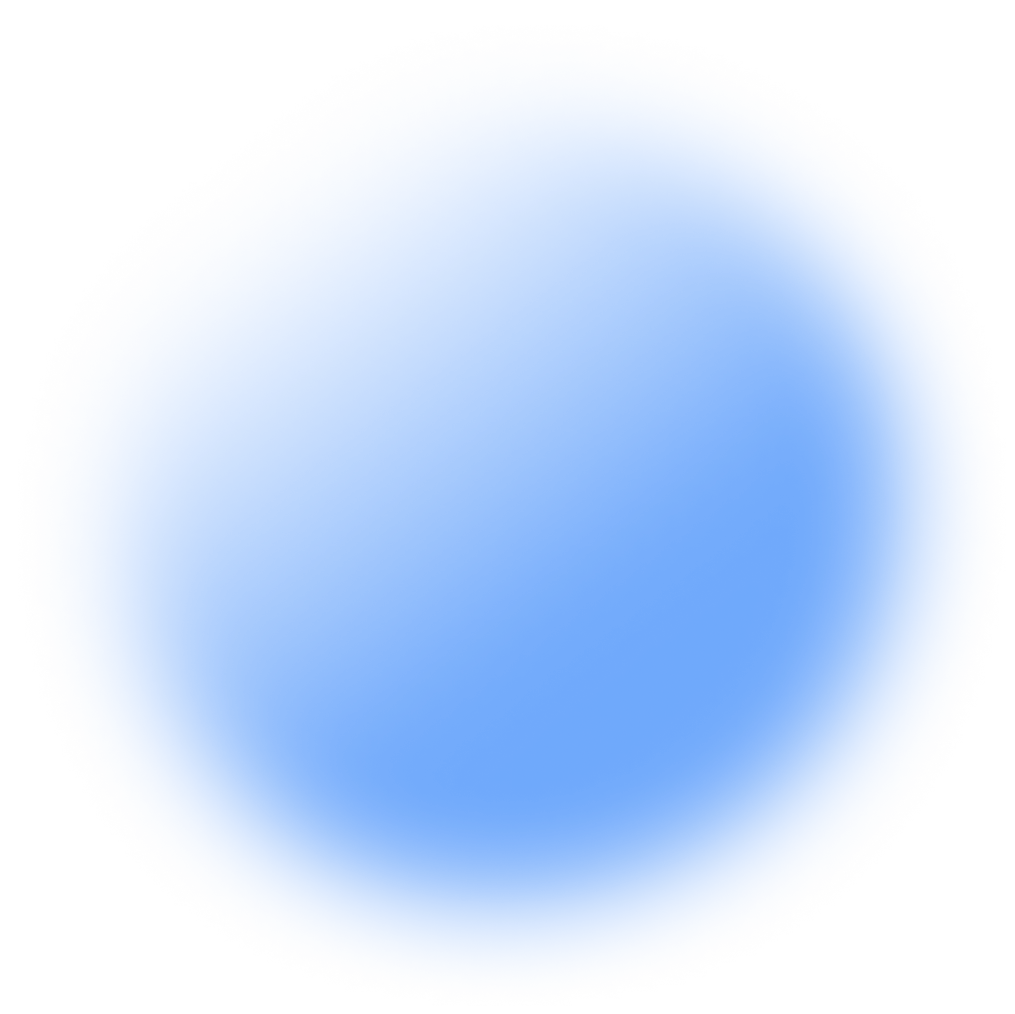 Blue Glowing Bubble